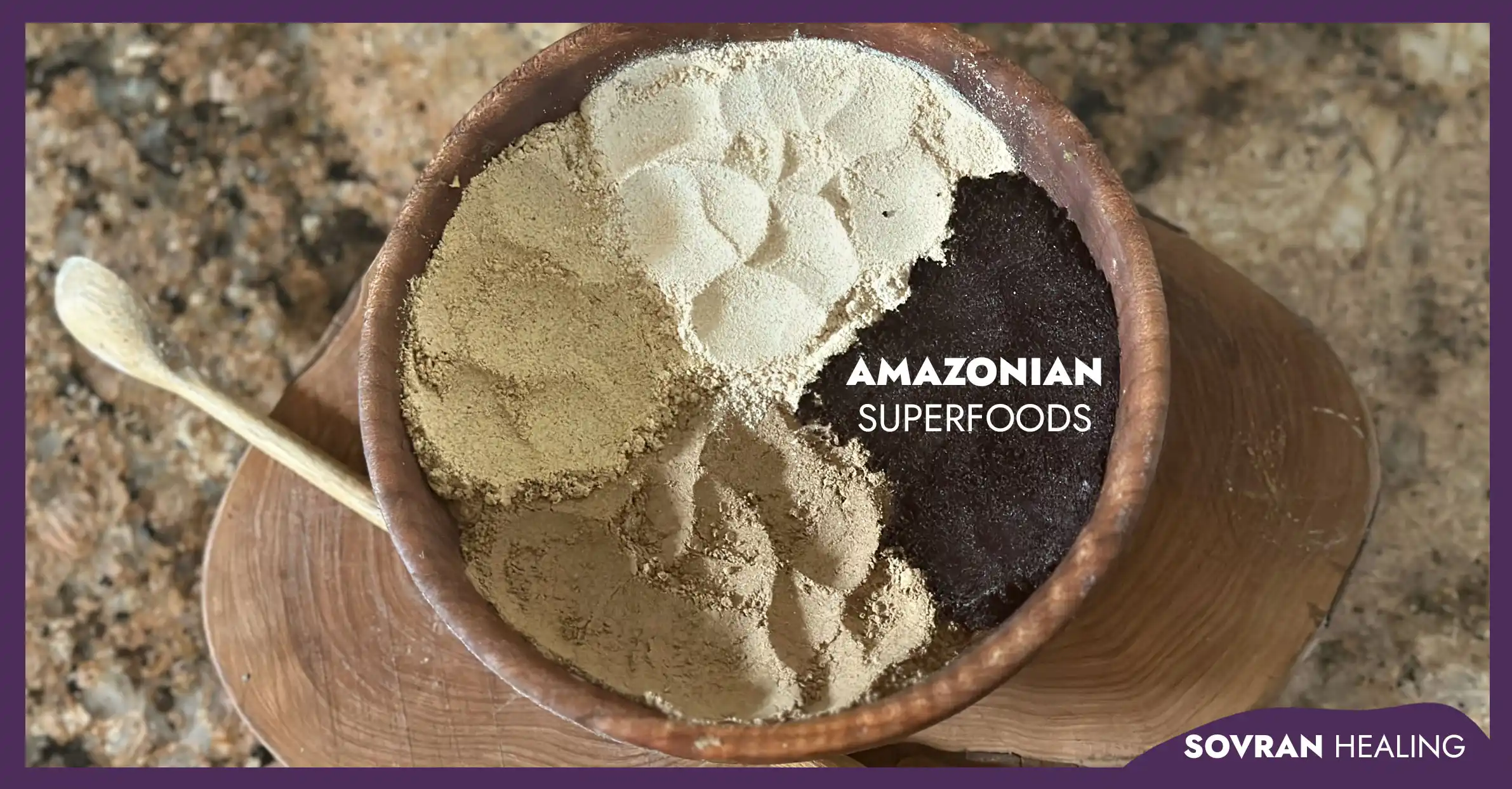 Image showing 4 different amazonian superfoods to create a blend